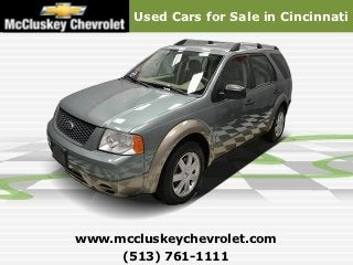 Used Cars for Sale in Cincinnati




www.mccluskeychevrolet.com
     (513) 761-1111
 