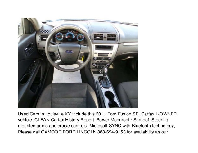 used cars in louisville ky used 2011 ford fusion