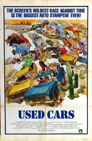 Used cars screenplay (for educational purposes)מכוניות משומשות - תסריט מאת בוב גייל ורוברט זמקיס (למטרות חינוכיות בלבד) 