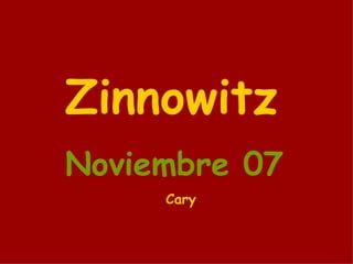 Zinnowitz Noviembre 07 Cary 