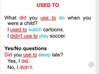 Used To.pptx gramatica en ingles para universidad | PPTX