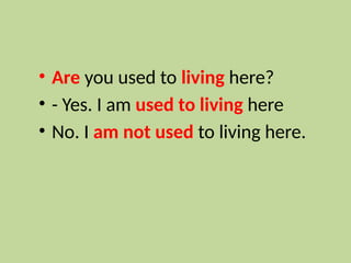 Mastering 'Used To' and 'Be Used To' in English Grammar: Usage and ...