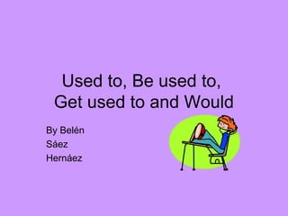 Used to, Be used to,
Get used to and Would
By Belén
Sáez
Hernáez

 