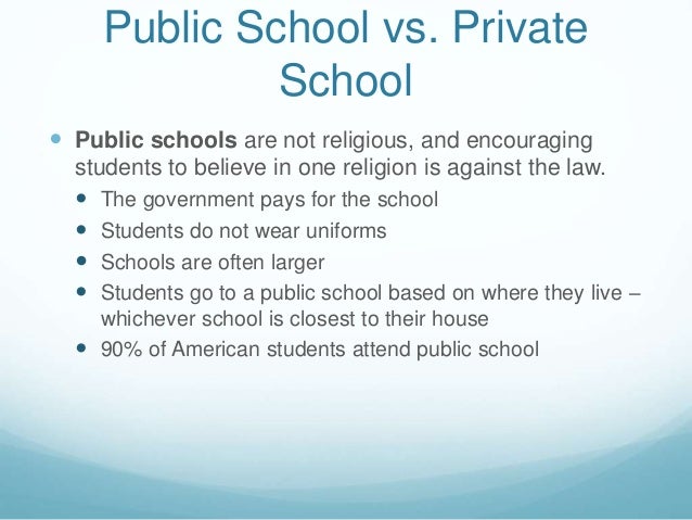 Public Vs Private Education In Usa