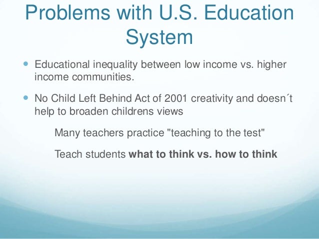 problems with education in