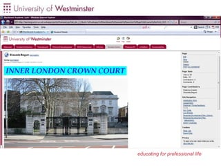 Use ePortfolios at The University Of Westminster | PPT