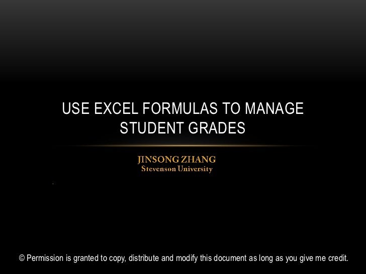 use excel formulas