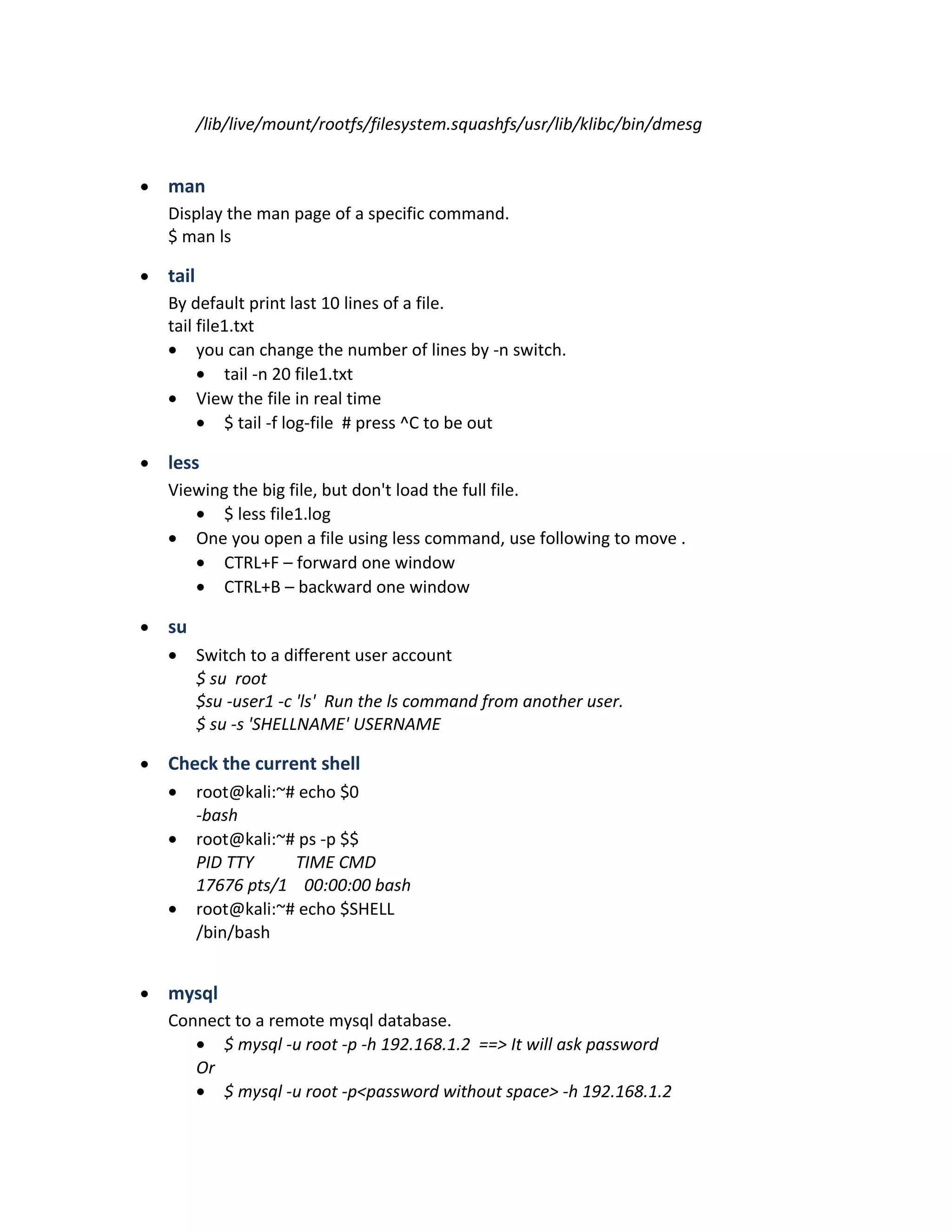 Useful linux-commands | RTF