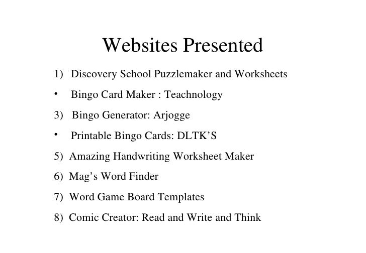 Dltk bingo printable
