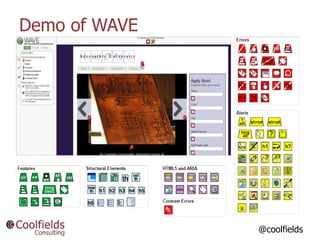 Demo of WAVE
@coolfields
 