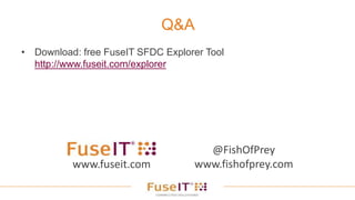 Q&A
• Download: free FuseIT SFDC Explorer Tool
http://www.fuseit.com/explorer
www.fuseit.com
@FishOfPrey
www.fishofprey.com
 