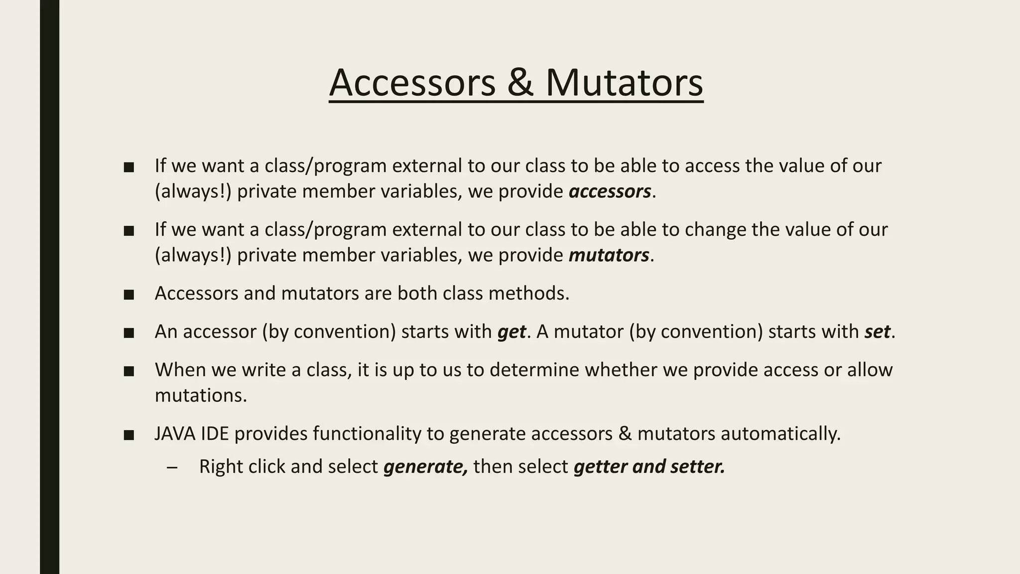 Some Important Methods in JAVA | PPT