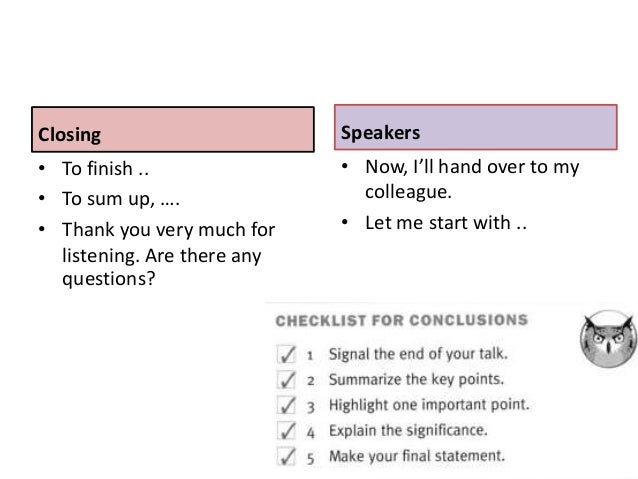 useful phrases for giving presentations