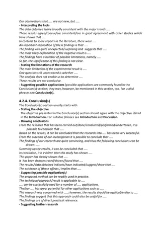 Lists of general phrases that can be very helpful to write a good ...