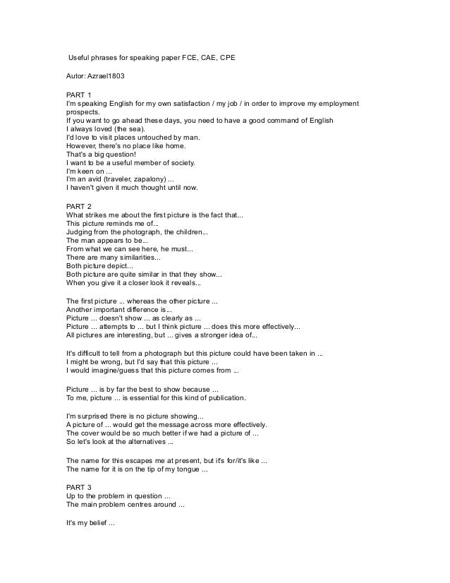 Useful phrases for master thesis