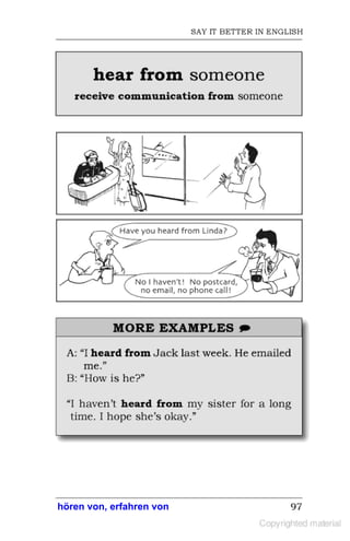 hören von, erfahren von
 