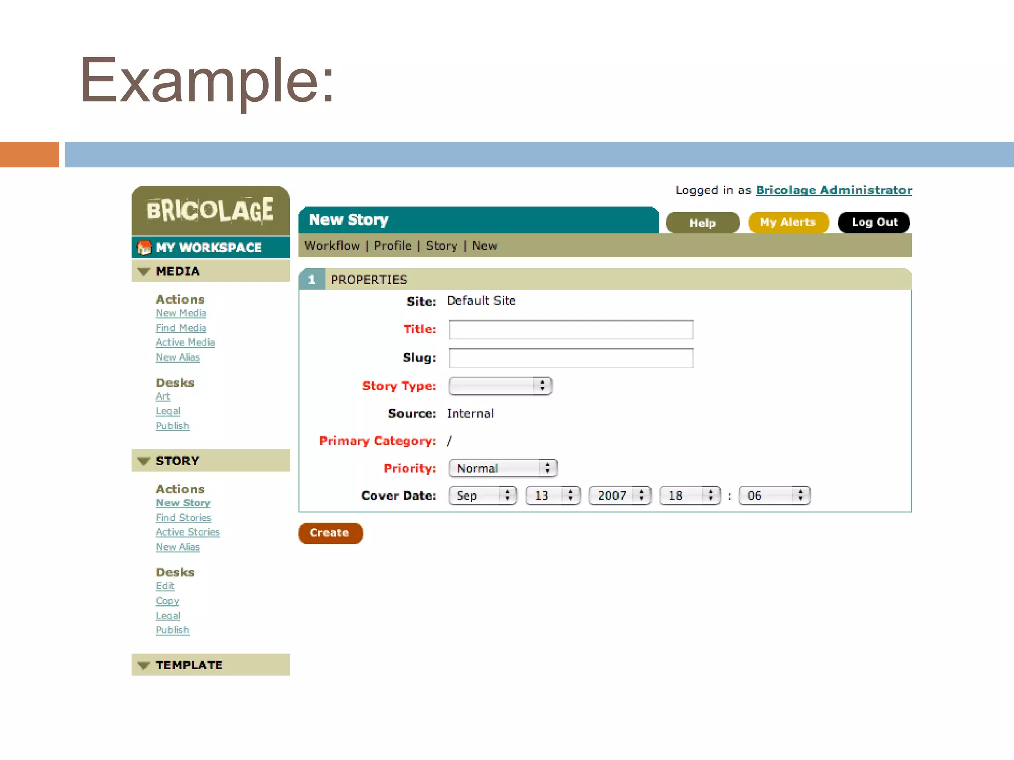 Web-based content creation and administration