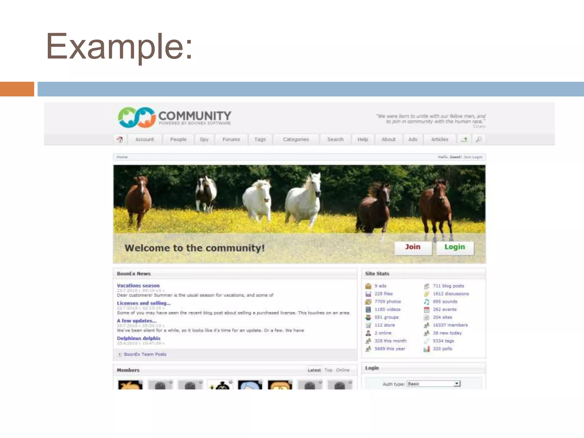 BuddypressSet up wordpress and embody buddypress from plug-insCompletely open sourceadd social networking features to a WordPress MU powered siteThis site is built on WordPress and BuddyPressEasy to install, support, back-up and useA lot of plug-ins Bulgarian language packStrong community