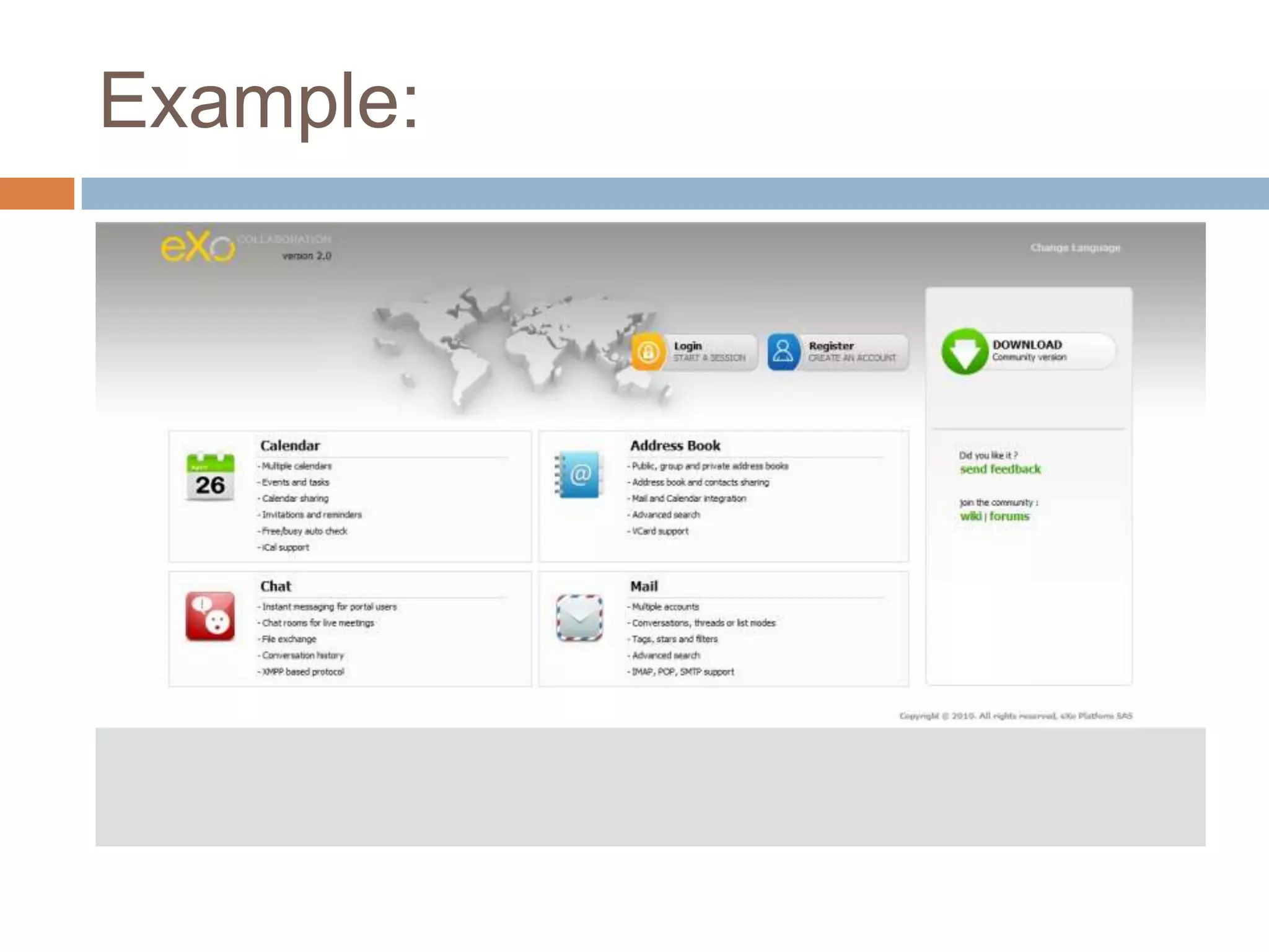 AnahitaAnahita is an open source platform, framework, and design methodology for building all kinds of social networking applications and services using an organic Nodes-Graphs-Stories architectureFeaturesAnahita is available as a collection of installable packages on Joomla! framework. It uses only 4 main aspects of Joomla! framework:Template Engine