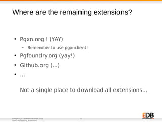 Useful PostgreSQL Extensions | PDF