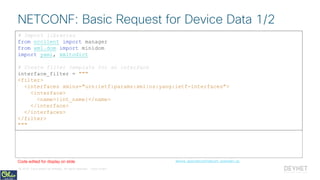 Useful Python Libraries for Network Engineers - PyOhio 2018 | PDF