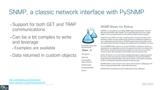 Useful Python Libraries for Network Engineers - PyOhio 2018 | PPT