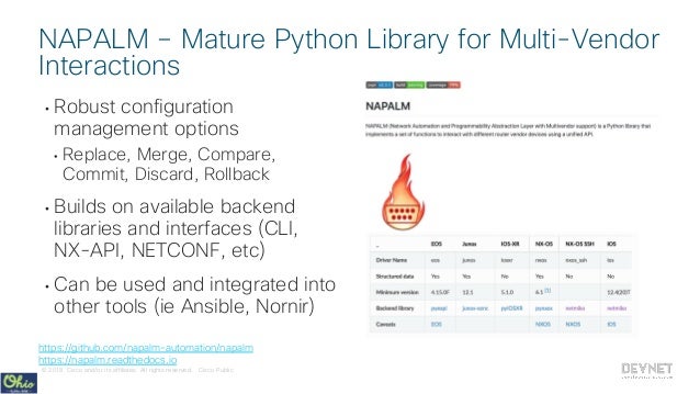 Useful Python Libraries for Network Engineers - PyOhio 2018