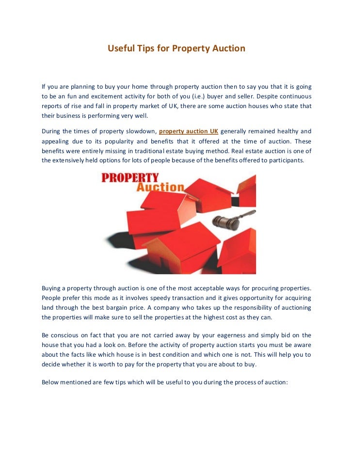 how do you buy a home at auction