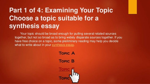 How to write a good application essay synthesis
