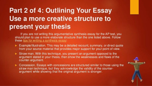 strategies for writing a synthesis essay