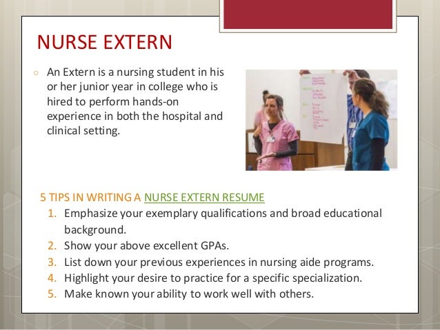 useful tips to write rn resumes nursing externship resumes