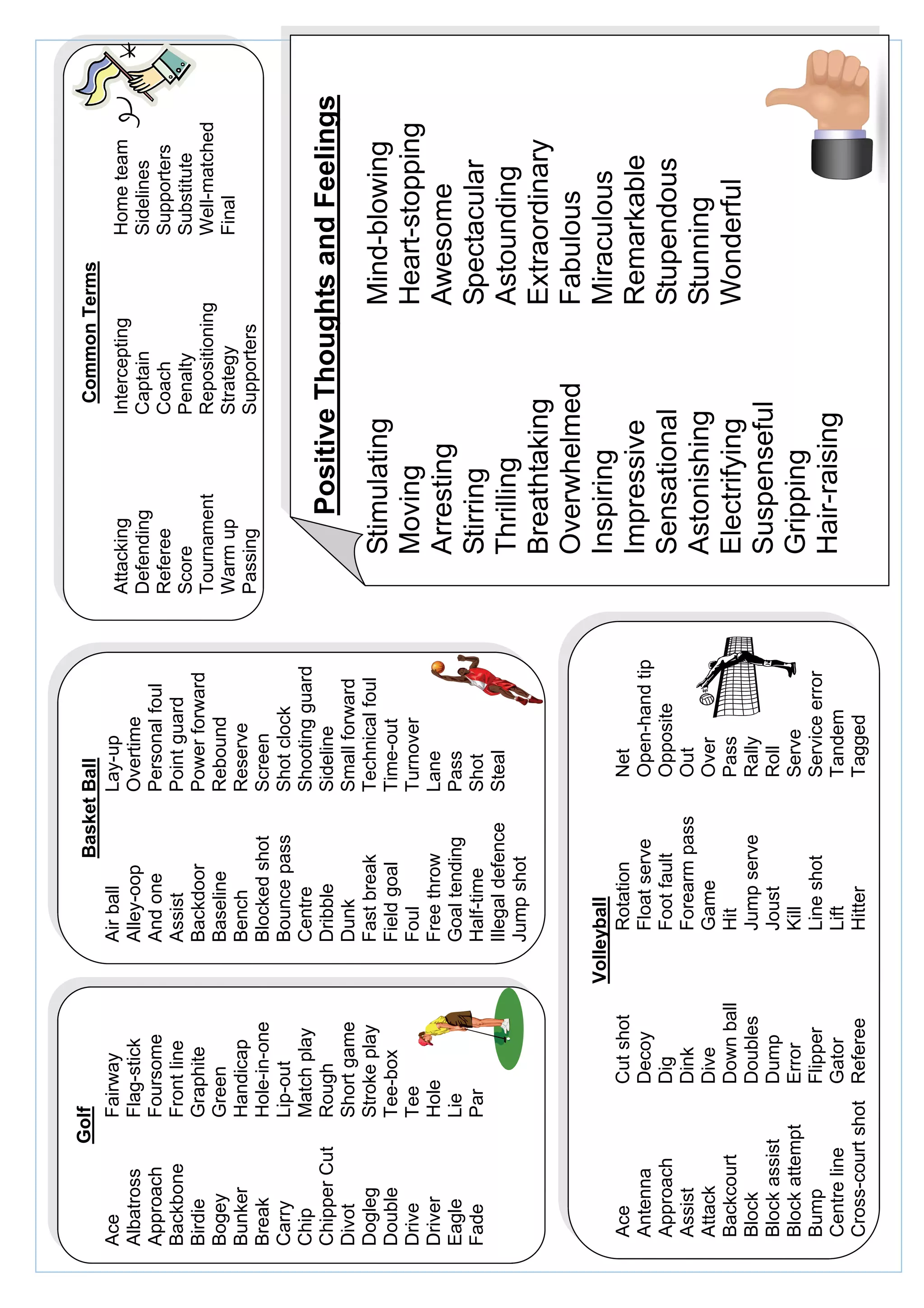Useful vocabulary lists | PDF