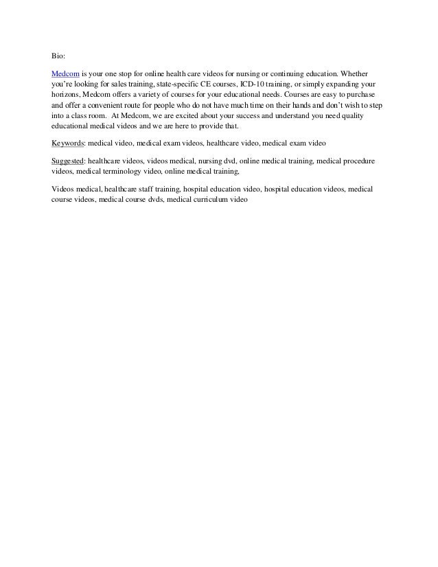 medical assistant biography