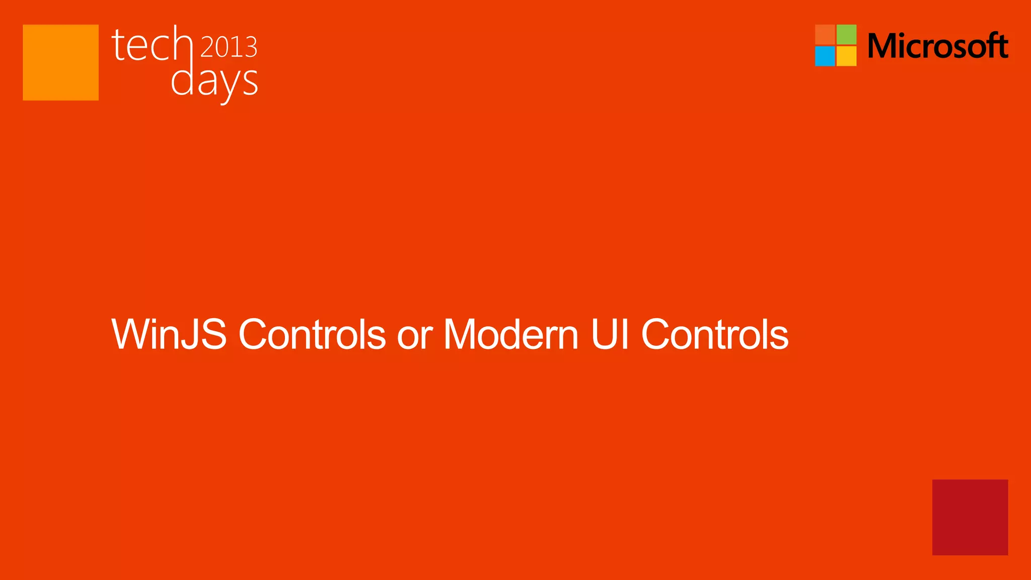 WinJS Controls or Modern UI Controls
 