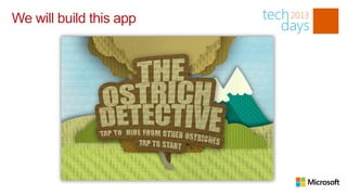 We will build this app
 