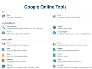 Google Online Tools
 
