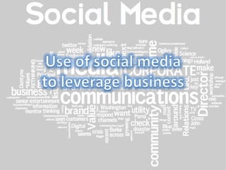 Use of social mediato leverage business 