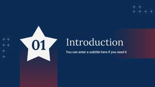 Introduction
You can enter a subtitle here if you need it
01
 