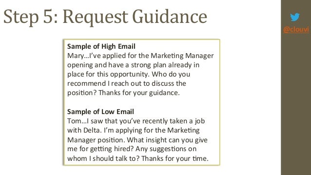 how to ask someone for a job