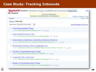 Case Study: Tracking Inbounds




                                38
 
