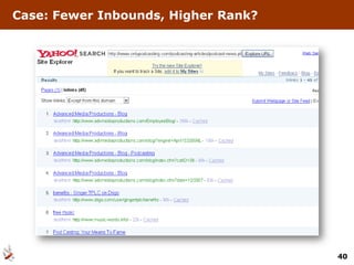 Case: Fewer Inbounds, Higher Rank?




                                     40
 