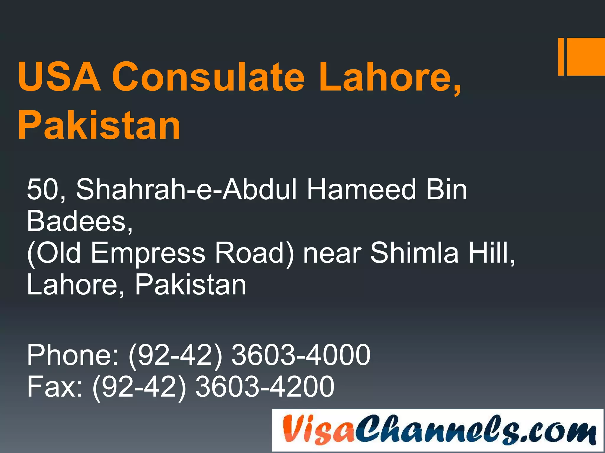 USA embassy islamabad pakistan