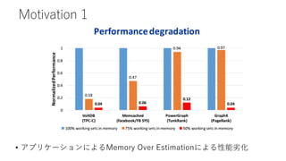 Motivation 1
? ץꥱ`ˤMemory Over Estimationˤӻ
 