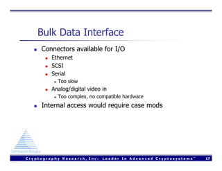 Using FreeBSD to Design a Secure Digital Cinema Server (Usenix 2004)