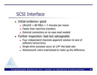 Using FreeBSD to Design a Secure Digital Cinema Server (Usenix 2004)