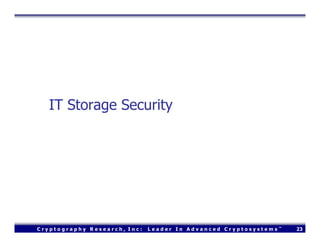 Using FreeBSD to Design a Secure Digital Cinema Server (Usenix 2004)