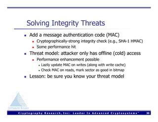 Using FreeBSD to Design a Secure Digital Cinema Server (Usenix 2004)