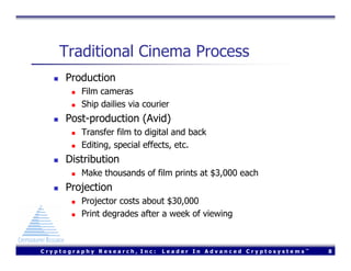Using FreeBSD to Design a Secure Digital Cinema Server (Usenix 2004)