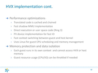 HVX: Virtualizing the Cloud | PPTX