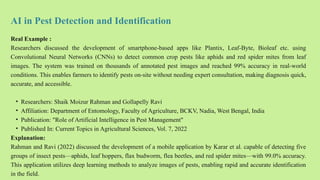 Use of AI in Pest Management for credit seminar topic | PPTX
